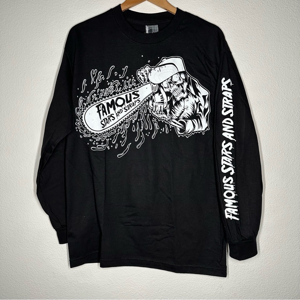 Famous Stars and Straps “Chainsaw” Long Sleeve T-Shirt - Men’s Size Large